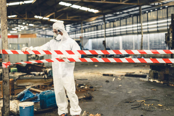 Professional Biohazard Cleanup technician working in Hornitos, CA